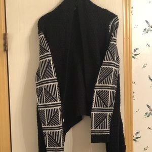 Black, knit cardigan